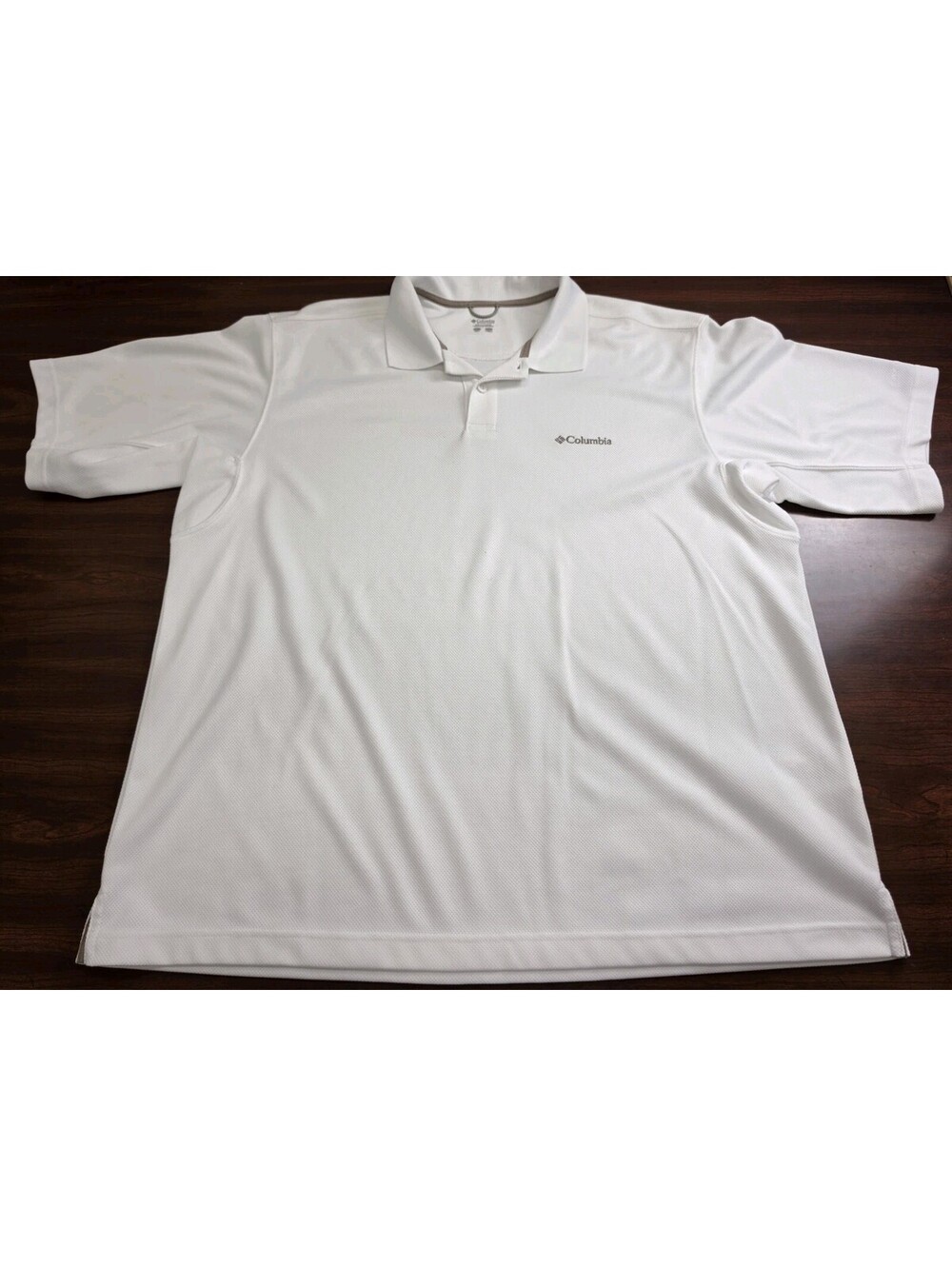 Columbia Omni-Shade Polo Shirt Mens XL White Tech Golf Gorpcore Outdoor Active
